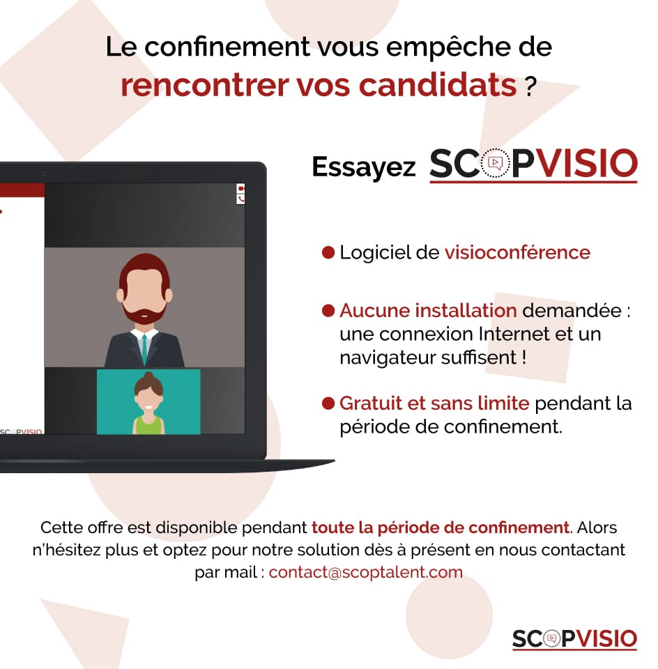 Offre ScopVisio : nous vous offrons notre logiciel de visioconférence pour la période de confinement